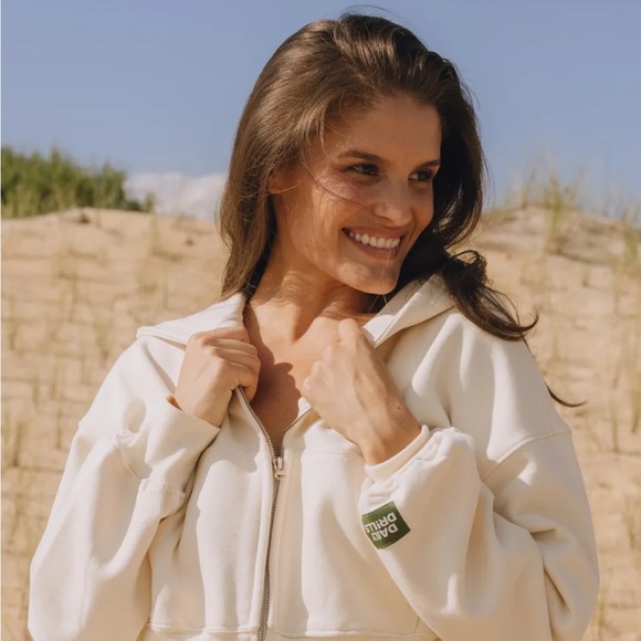 Women's Red Hoodie Jacket - Picture 6 of 6